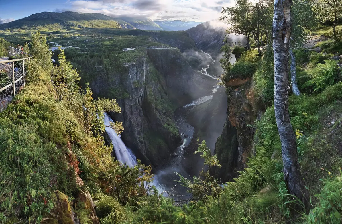 Die Schlucht Måbødalen beim Hardangerfjord